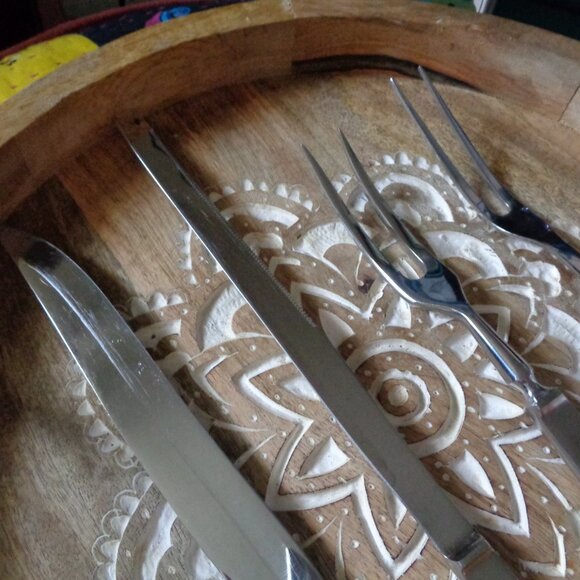 Caprice Italy Stainless Steel Carving Set Wedding/ House warming - Picture 3 of 6